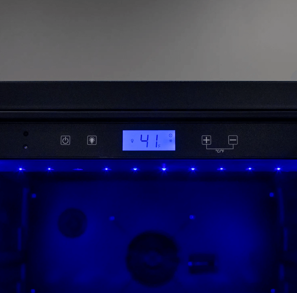 Allavino 185 Bottle Single Zone Wine Vault with Solid Black Right or Left Hinge Door - Allavino - Buy at Wine Coolers Online