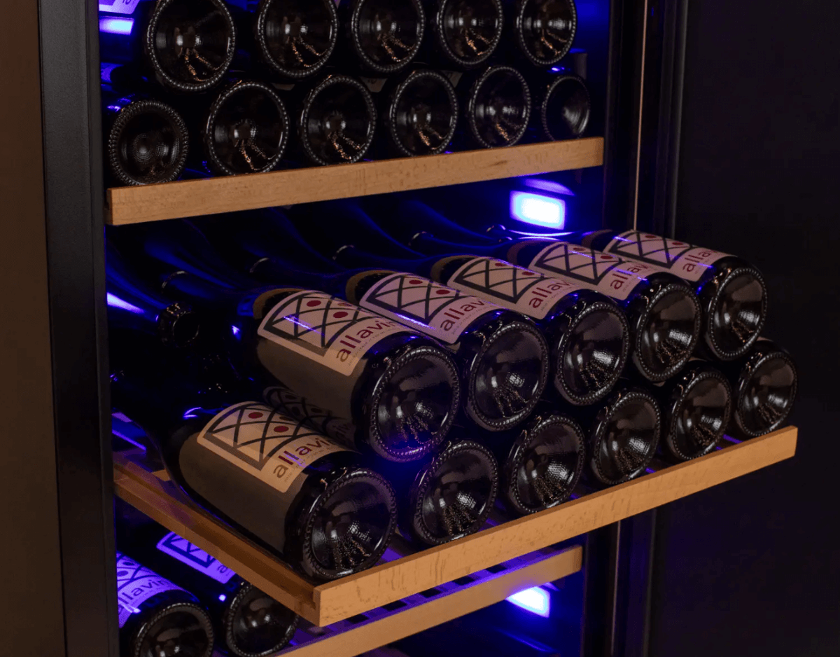 Allavino 185 Bottle Single Zone Wine Vault with Solid Black Right or Left Hinge Door - Allavino - Buy at Wine Coolers Online