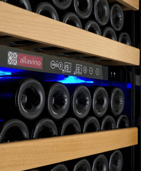 Allavino 24" Wide Vite II Tru - Vino 99 Bottle Dual Zone Black Right Hinge Wine Refrigerator YHWR99 - 2BR20 - Allavino - Buy at Wine Coolers Online