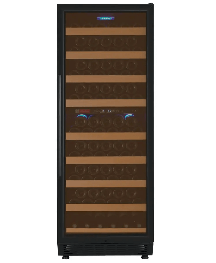 Allavino 24" Wide Vite II Tru - Vino 99 Bottle Dual Zone Black Right Hinge Wine Refrigerator YHWR99 - 2BR20 - Allavino - Buy at Wine Coolers Online