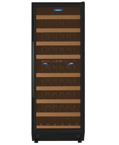 Allavino 24" Wide Vite II Tru - Vino 99 Bottle Dual Zone Black Right Hinge Wine Refrigerator YHWR99 - 2BR20 - Allavino - Buy at Wine Coolers Online