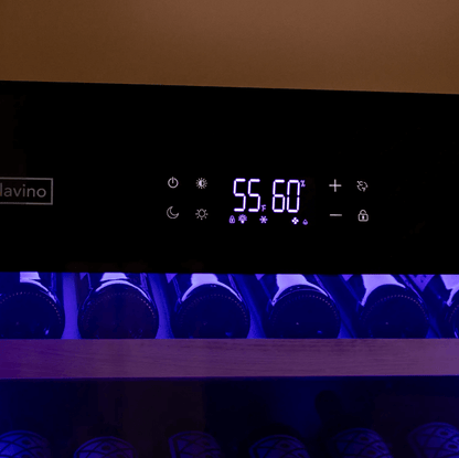 Allavino 248 Bottle Single Zone Freestanding Wine Refrigerator with Display Shelving and Black Glass Door - Allavino - Buy at Wine Coolers Online