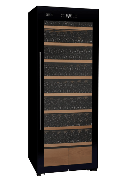 Allavino 248 Bottle Single Zone Freestanding Wine Refrigerator with Display Shelving and Black Glass Door - Allavino - Buy at Wine Coolers Online