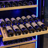 Allavino 248 Bottle Single Zone Freestanding Wine Refrigerator with Display Shelving and Black Glass Door - Allavino - Buy at Wine Coolers Online