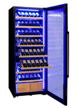 Allavino 248 Bottle Single Zone Freestanding Wine Refrigerator with Display Shelving and Black Glass Door - Allavino - Buy at Wine Coolers Online