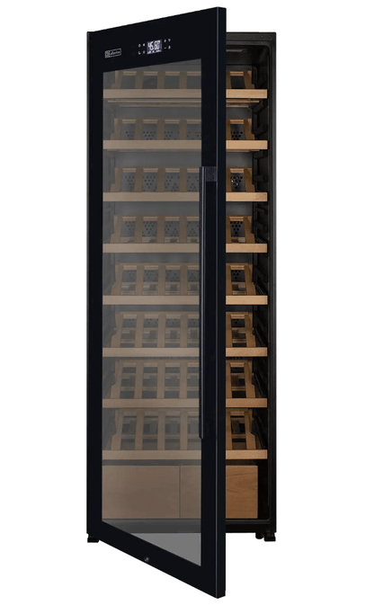 Allavino 248 Bottle Single Zone Freestanding Wine Refrigerator with Display Shelving and Black Glass Door - Allavino - Buy at Wine Coolers Online