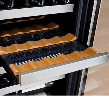 Allavino 30" Wide FlexCount II Tru - Vino 30 Bottle/88 Can Dual Zone Stainless Steel Built - In Wine & Beverage Combo - Allavino - Buy at Wine Coolers Online
