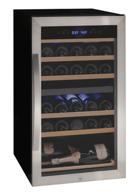 Allavino Cascina Series 28 Bottle Dual Zone Freestanding Wine Cooler Refrigerator with Stainless Steel Door - Allavino - Buy at Wine Coolers Online