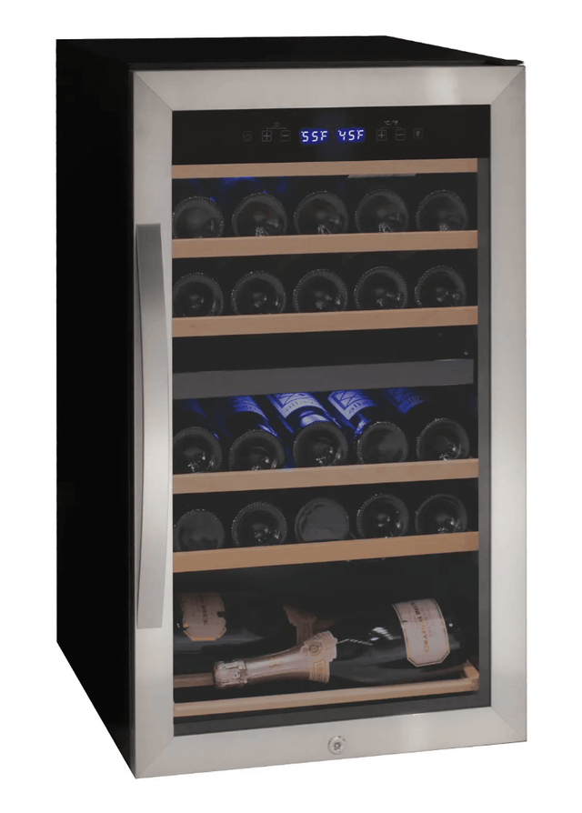 Allavino Cascina Series 28 Bottle Dual Zone Freestanding Wine Cooler Refrigerator with Stainless Steel Door - Allavino - Buy at Wine Coolers Online