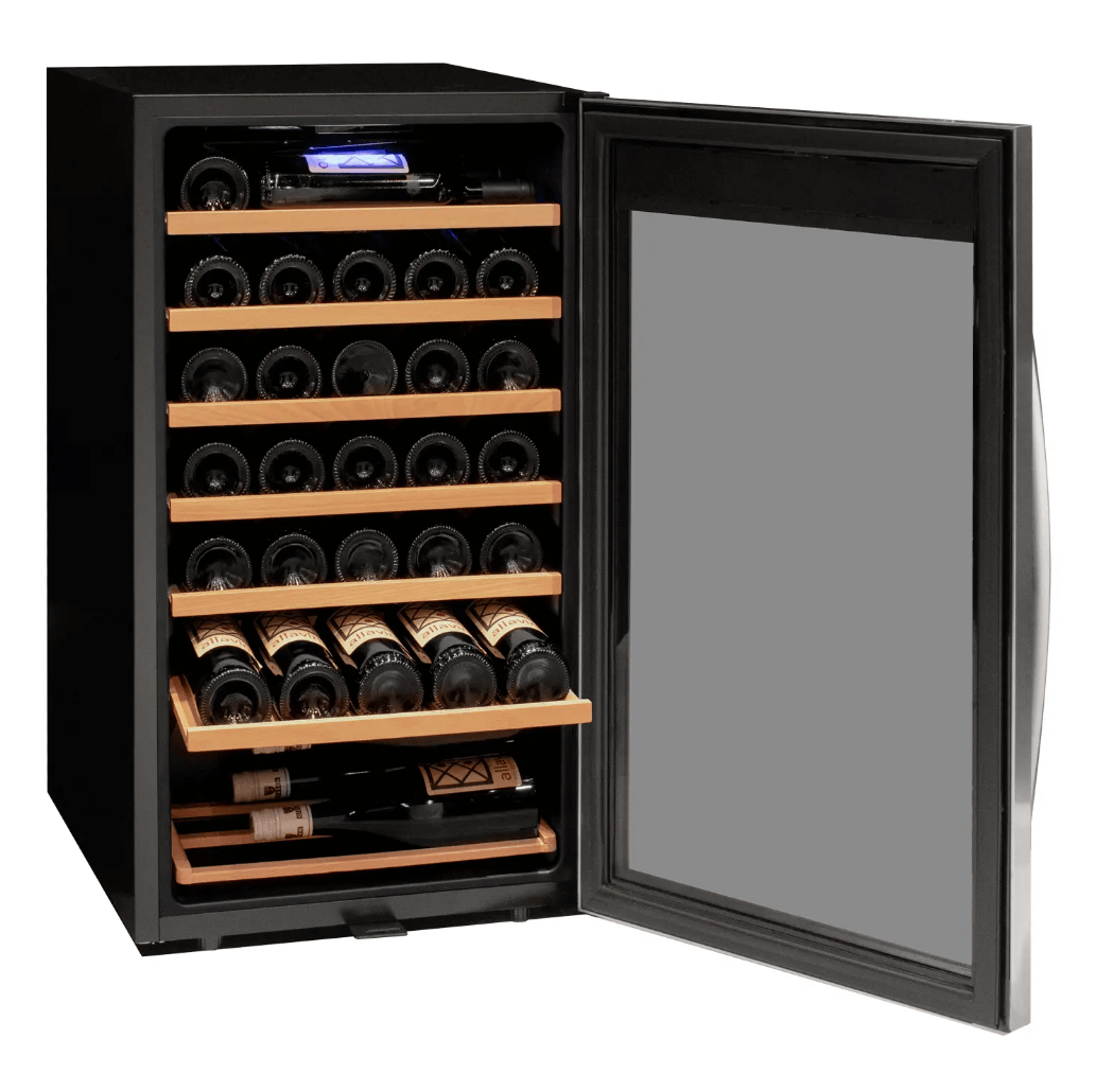 Allavino Cascina Series 33 Bottle Single Zone Freestanding Wine Refrigerator Cooler with Stainless Steel Door - Allavino - Buy at Wine Coolers Online