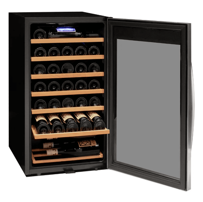 Allavino Cascina Series 33 Bottle Single Zone Freestanding Wine Refrigerator Cooler with Stainless Steel Door - Allavino - Buy at Wine Coolers Online