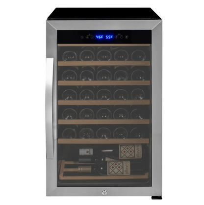 Allavino Cascina Series 33 Bottle Single Zone Freestanding Wine Refrigerator Cooler with Stainless Steel Door - Allavino - Buy at Wine Coolers Online