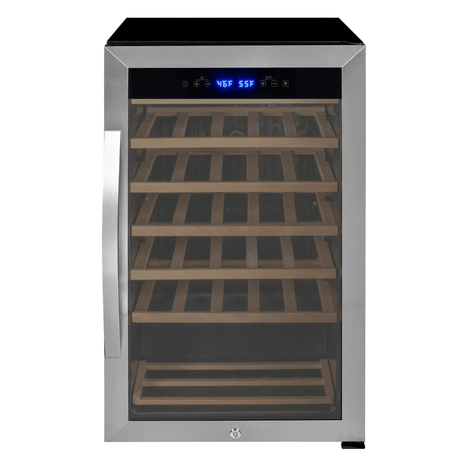 Allavino Cascina Series 33 Bottle Single Zone Freestanding Wine Refrigerator Cooler with Stainless Steel Door - Allavino - Buy at Wine Coolers Online