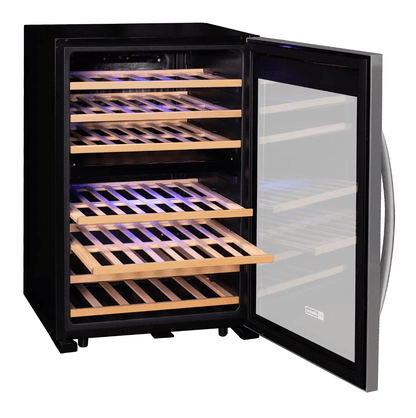 Allavino Cascina Series 47 Bottle Dual Zone Freestanding Wine Cooler Refrigerator with Stainless Steel Door - Allavino - Buy at Wine Coolers Online