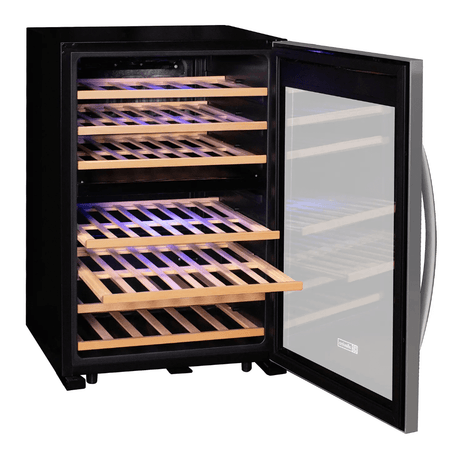 Allavino Cascina Series 47 Bottle Dual Zone Freestanding Wine Cooler Refrigerator with Stainless Steel Door - Allavino - Buy at Wine Coolers Online