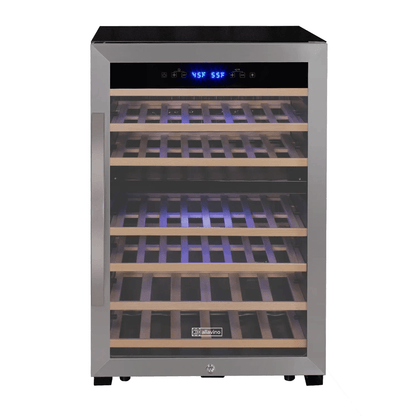 Allavino Cascina Series 47 Bottle Dual Zone Freestanding Wine Cooler Refrigerator with Stainless Steel Door - Allavino - Buy at Wine Coolers Online