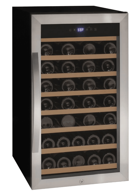 Allavino Cascina Series 50 Bottle Single Zone Freestanding Wine Refrigerator Cooler with Stainless Steel Door - Allavino - Buy at Wine Coolers Online