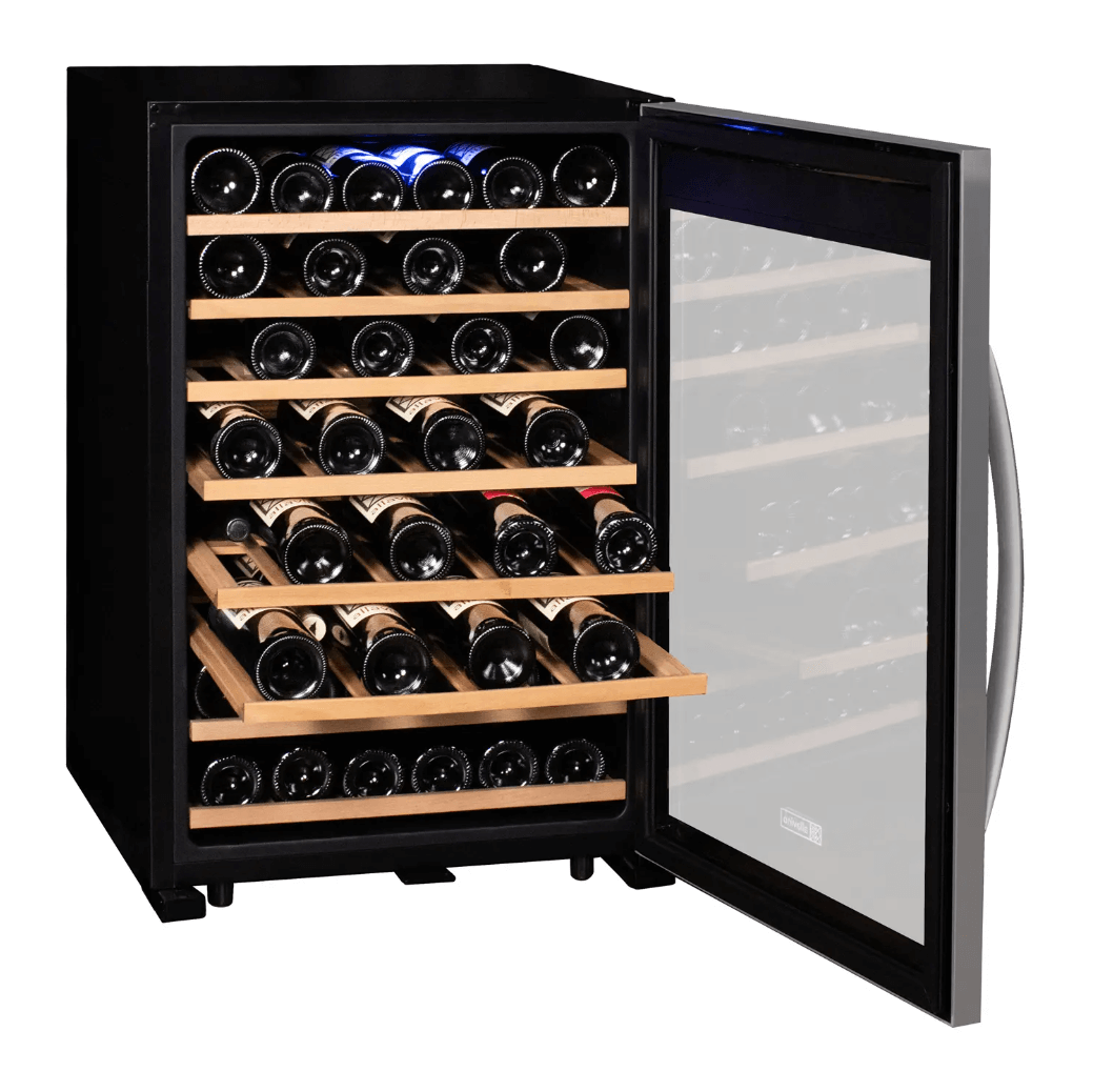 Allavino Cascina Series 55 Bottle Single Zone Freestanding Wine Refrigerator Cooler with Stainless Steel Door - Allavino - Buy at Wine Coolers Online