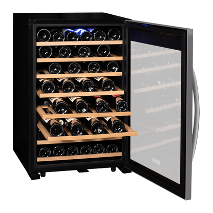 Allavino Cascina Series 55 Bottle Single Zone Freestanding Wine Refrigerator Cooler with Stainless Steel Door - Allavino - Buy at Wine Coolers Online