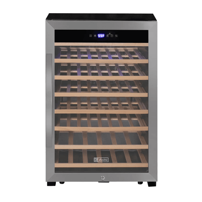 Allavino Cascina Series 55 Bottle Single Zone Freestanding Wine Refrigerator Cooler with Stainless Steel Door - Allavino - Buy at Wine Coolers Online