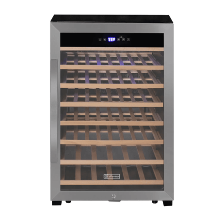 Allavino Cascina Series 55 Bottle Single Zone Freestanding Wine Refrigerator Cooler with Stainless Steel Door - Allavino - Buy at Wine Coolers Online