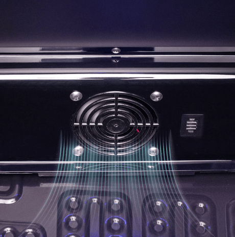 Allavino Contemporary 102 Bottle Single Zone Freestanding Wine Refrigerator with Black Glass Door KWR102S - 1BGR - Allavino - Buy at Wine Coolers Online