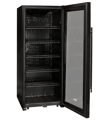 Allavino Contemporary 102 Bottle Single Zone Freestanding Wine Refrigerator with Black Glass Door KWR102S - 1BGR - Allavino - Buy at Wine Coolers Online