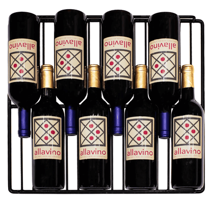 Allavino Contemporary 102 Bottle Single Zone Freestanding Wine Refrigerator with Black Glass Door KWR102S - 1BGR - Allavino - Buy at Wine Coolers Online