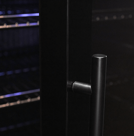 Allavino Contemporary 102 Bottle Single Zone Freestanding Wine Refrigerator with Black Glass Door KWR102S - 1BGR - Allavino - Buy at Wine Coolers Online