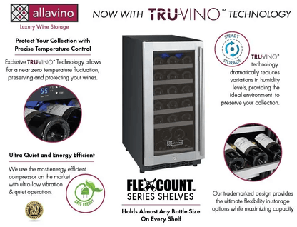 Allavino FlexCount II VSWR30 - 1SR20 30 - Bottle Wine Cooler - Allavino - Buy at Wine Coolers Online