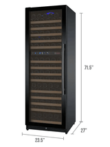 Allavino FlexCount Series 172 Bottle Dual Zone Built - in Wine Cooler Refrigerator w/Black Door - Allavino - Buy at Wine Coolers Online