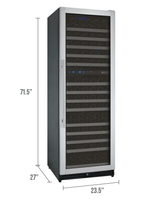 Allavino FlexCount Series 172 Bottle Dual Zone Built - in Wine Cooler Refrigerator w/Stainless Steel Door - Allavino - Buy at Wine Coolers Online