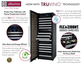Allavino FlexCount Series 172 Bottle Dual Zone Built - in Wine Cooler Refrigerator w/Stainless Steel Door - Allavino - Buy at Wine Coolers Online