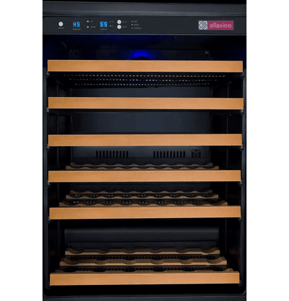 Allavino FlexCount Series 56 Bottle Single Zone Built - in Wine Refrigerator with Black Door VSWR56 - 1BL20 - Allavino - Buy at Wine Coolers Online