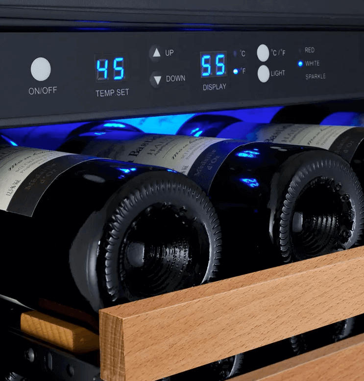 Allavino FlexCount Series 56 Bottle Single Zone Built - in Wine Refrigerator with Black Door VSWR56 - 1BL20 - Allavino - Buy at Wine Coolers Online