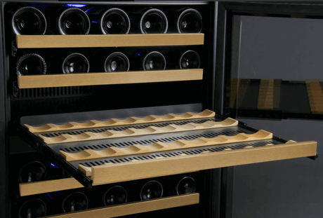Allavino FlexCount Series 56 Bottle Single Zone Built - in Wine Refrigerator with Black Door VSWR56 - 1BL20 - Allavino - Buy at Wine Coolers Online