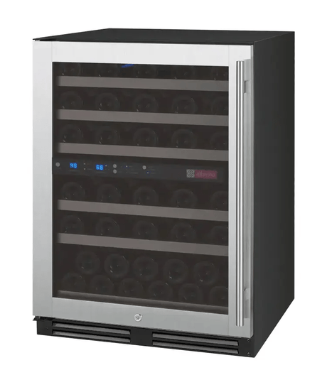 Allavino FlexCount Series 56 Bottle Stainless Dual Zone Built - in Wine Cooler - Allavino - Buy at Wine Coolers Online