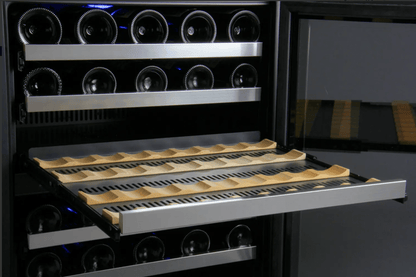 Allavino FlexCount Series 56 Bottle Stainless Dual Zone Built - in Wine Cooler - Allavino - Buy at Wine Coolers Online