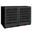 Allavino Reserva Series 100 Bottle 34" Undercounter Dual Zone Side - by - Side Wine Coolers with Black Stainless Steel Doors 2X - BDW5034S - 1BS - Allavino - Buy at Wine Coolers Online