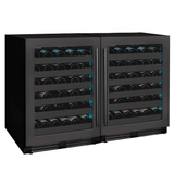 Allavino Reserva Series 100 Bottle 34" Undercounter Dual Zone Side - by - Side Wine Coolers with Black Stainless Steel Doors 2X - BDW5034S - 1BS - Allavino - Buy at Wine Coolers Online