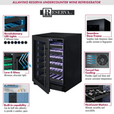 Allavino Reserva Series 100 Bottle 34" Undercounter Dual Zone Side - by - Side Wine Coolers with Black Stainless Steel Doors 2X - BDW5034S - 1BS - Allavino - Buy at Wine Coolers Online