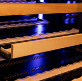 Allavino Reserva Series 119 Bottle 55" Tall Dual Zone Black Glass Wine Refrigerator VSW11955D - 2BG - Allavino - Buy at Wine Coolers Online