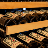 Allavino Reserva Series 119 Bottle 55" Tall Dual Zone Black Glass Wine Refrigerator VSW11955D - 2BG - Allavino - Buy at Wine Coolers Online