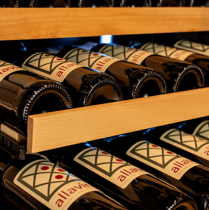 Allavino Reserva Series 119 Bottle 55" Tall Dual Zone Black Glass Wine Refrigerator VSW11955D - 2BG - Allavino - Buy at Wine Coolers Online