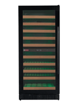 Allavino Reserva Series 119 Bottle 55" Tall Dual Zone Black Glass Wine Refrigerator VSW11955D - 2BG - Allavino - Buy at Wine Coolers Online