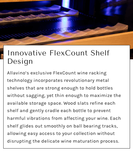 Allavino Reserva Series 119 Bottle 55" Tall Dual Zone Stainless Steel Wine Refrigerator/Cooler VSW11955D - 2SR - Allavino - Buy at Wine Coolers Online