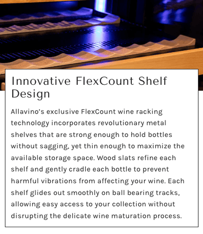 Allavino Reserva Series 119 Bottle 55" Tall Dual Zone Stainless Steel Wine Refrigerator/Cooler VSW11955D - 2SR - Allavino - Buy at Wine Coolers Online