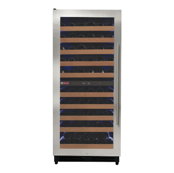 Allavino Reserva Series 119 Bottle 55" Tall Dual Zone Stainless Steel Wine Refrigerator/Cooler VSW11955D - 2SR - Allavino - Buy at Wine Coolers Online