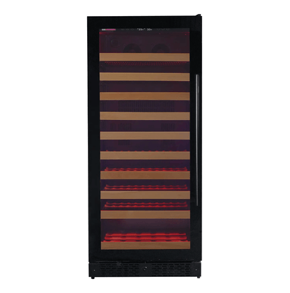 Allavino Reserva Series 119 Bottle 55" Tall Single Zone Black Glass Wine Refrigerator VSW11955S - 1BR - Allavino - Buy at Wine Coolers Online