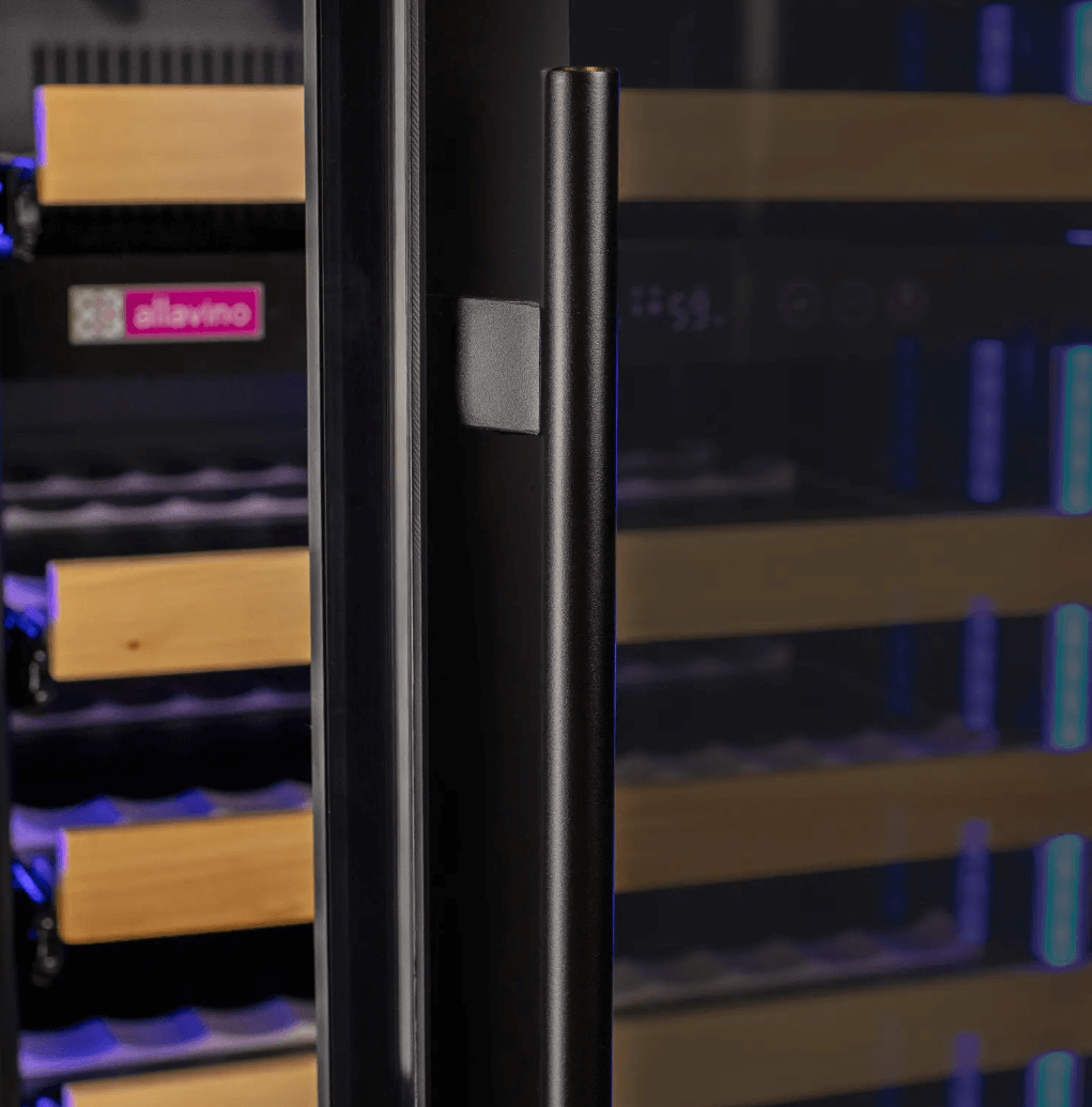 Allavino Reserva Series 119 Bottle 55" Tall Single Zone Black Glass Wine Refrigerator VSW11955S - 1BR - Allavino - Buy at Wine Coolers Online